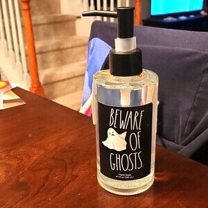 Rae Dunn "Beware of Ghosts" Pumpkin Scented Halloween Soap NWT
